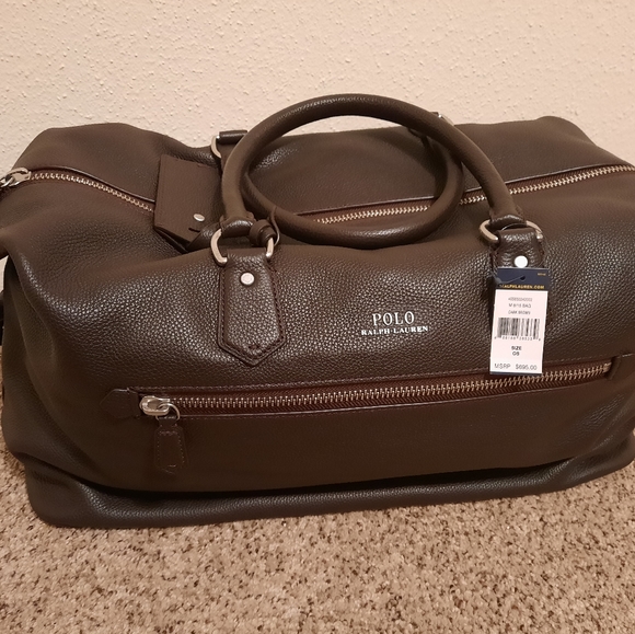 Polo by Ralph Lauren Bags Mens Pebbled Leather Duffel Bag Poshmark